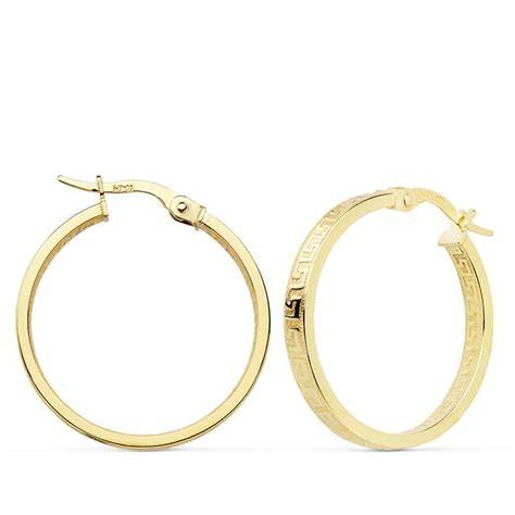 aros de oro versace